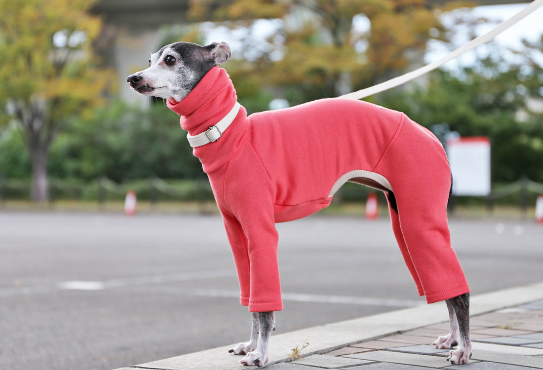 French terry knit (coral pink) - Italian Greyhound Clothes