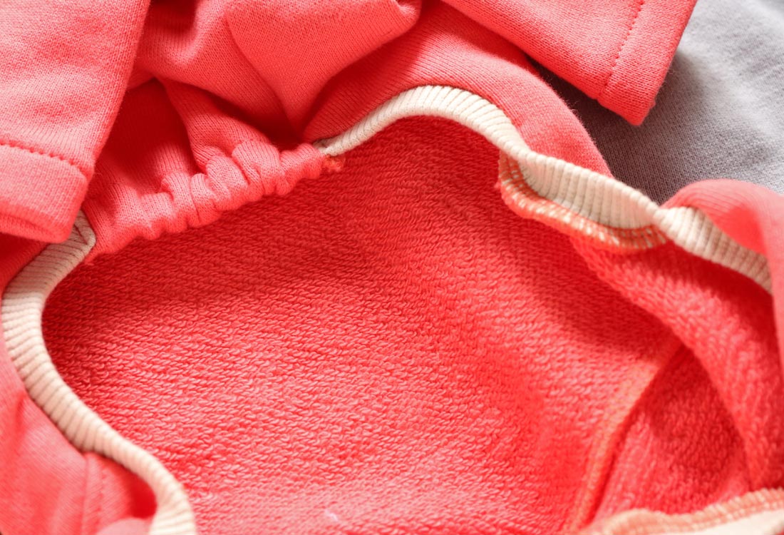 French terry knit (coral pink) - Italian Greyhound Clothes
