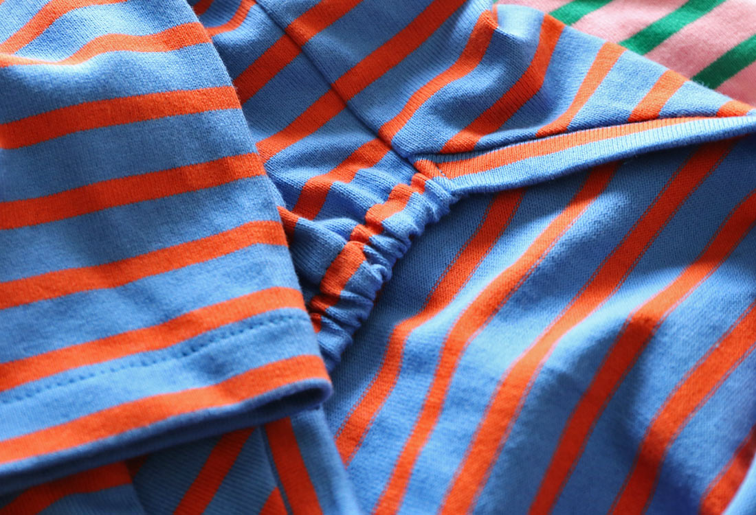 Cotton stripe (majolica blue) - Italian Greyhound Clothes