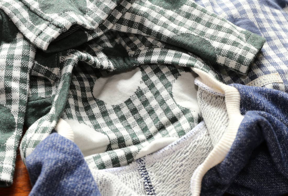 Gingham Check + Dots (green) - Italian Greyhound Clothes