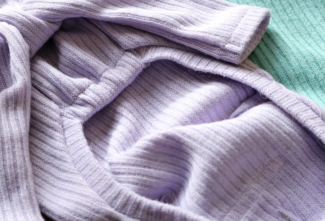 Rib knit (lilac) - Italian Greyhound Clothes