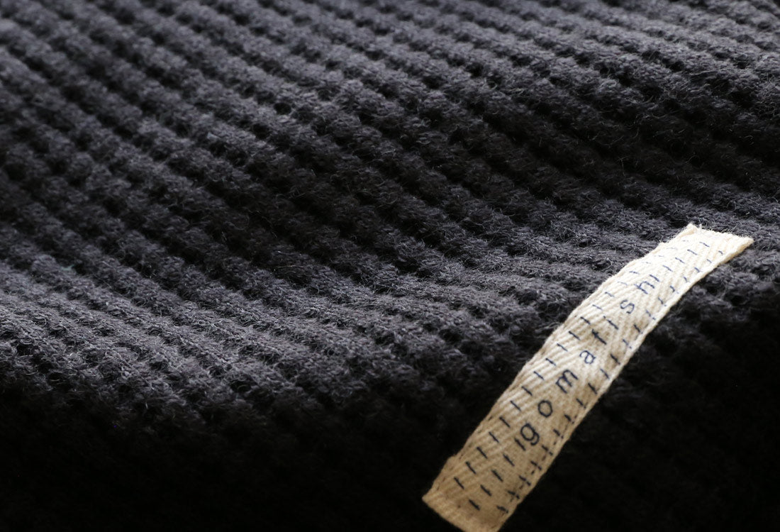 Waffle knit (black) - Italian Greyhound Clothes