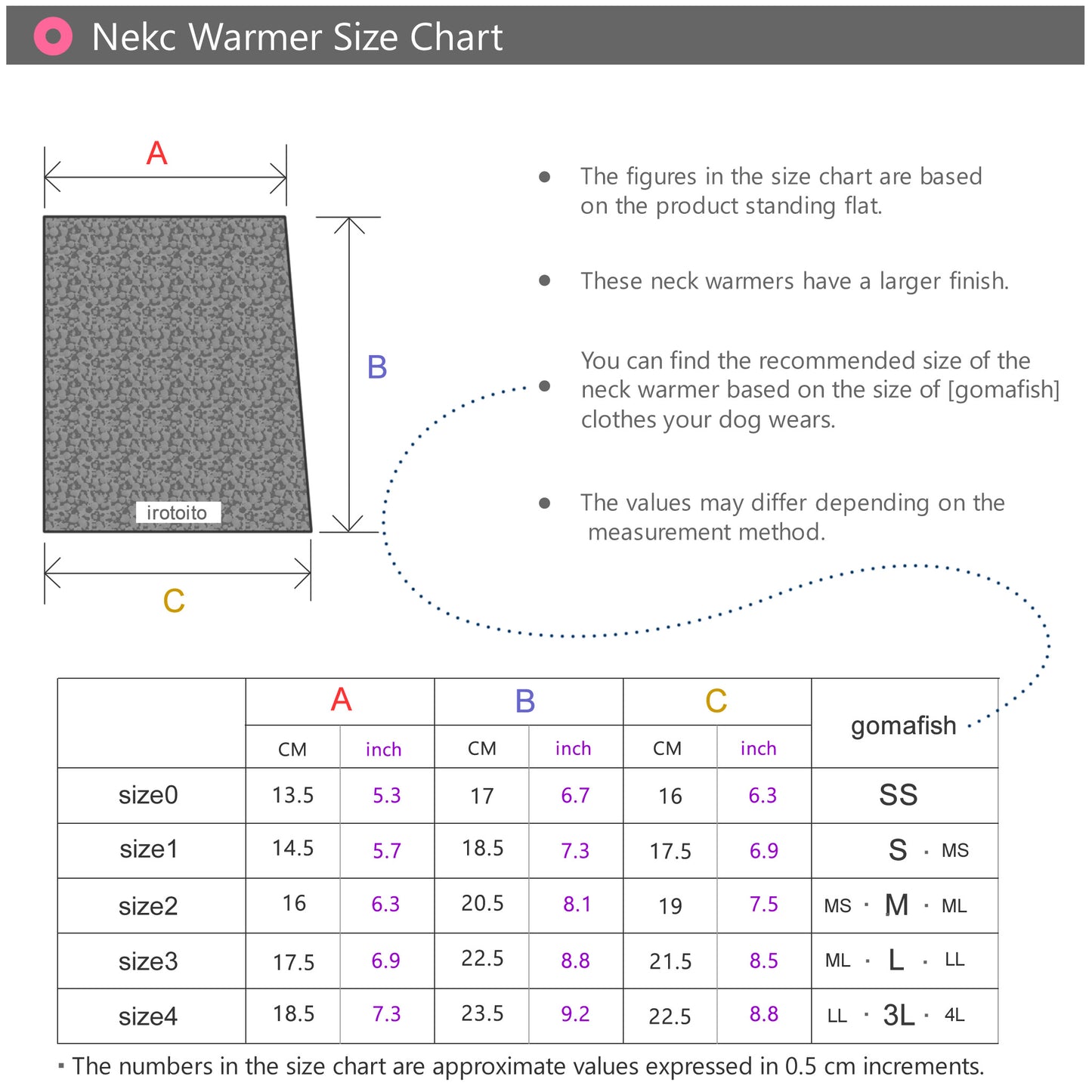 Bicolor Neck Warmer (carmine+ecru)